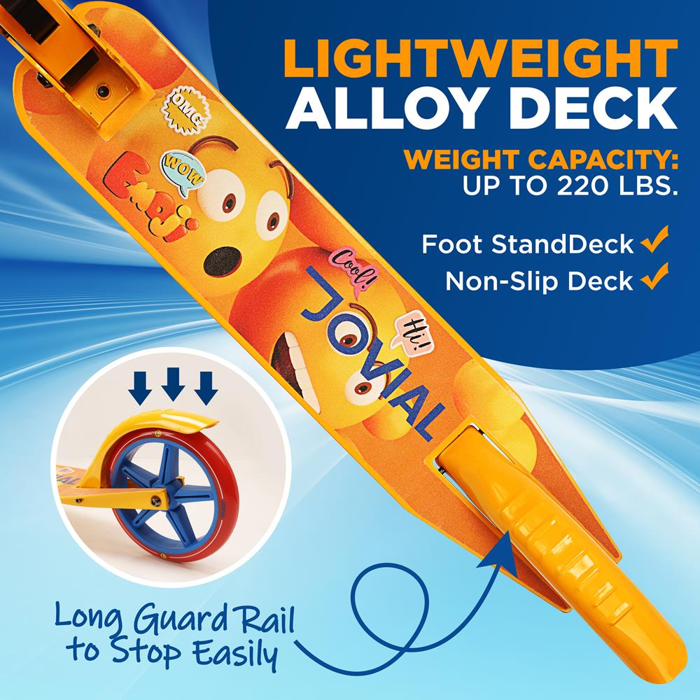 Foldable Kick Scooter for Adults & Teens - Lightweight Commuter Scooter with Adjustable Handlebar - Perfect for Urban Travel, Campus, and Last-Mile Commuting