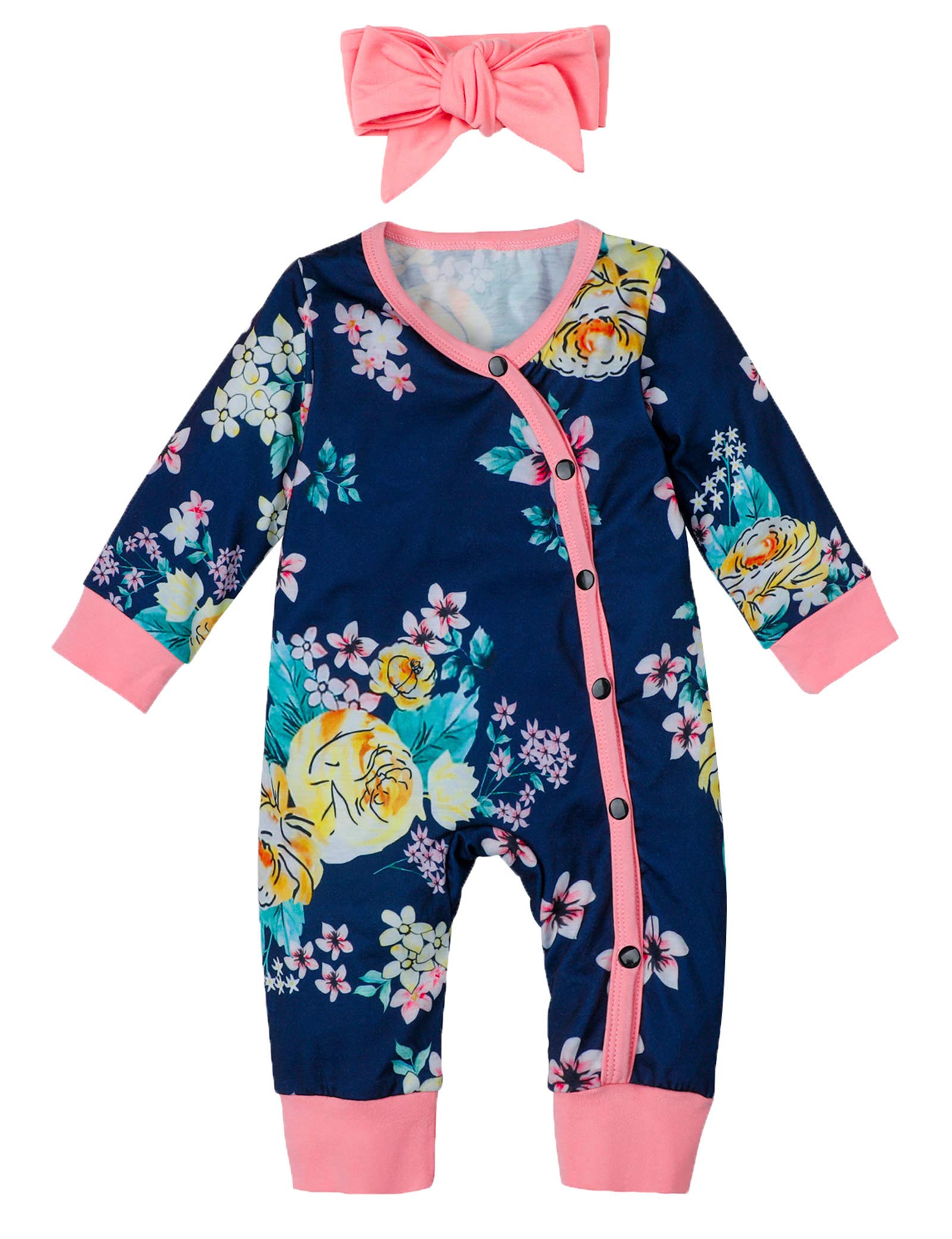 Vonkilizo Newborn Baby Girl Clothes - Soft Cotton Romper Onesie Outfit | Cute Infant Jumpsuits for 0-12 Months | Perfect for Photos, Playtime & Special Occasions