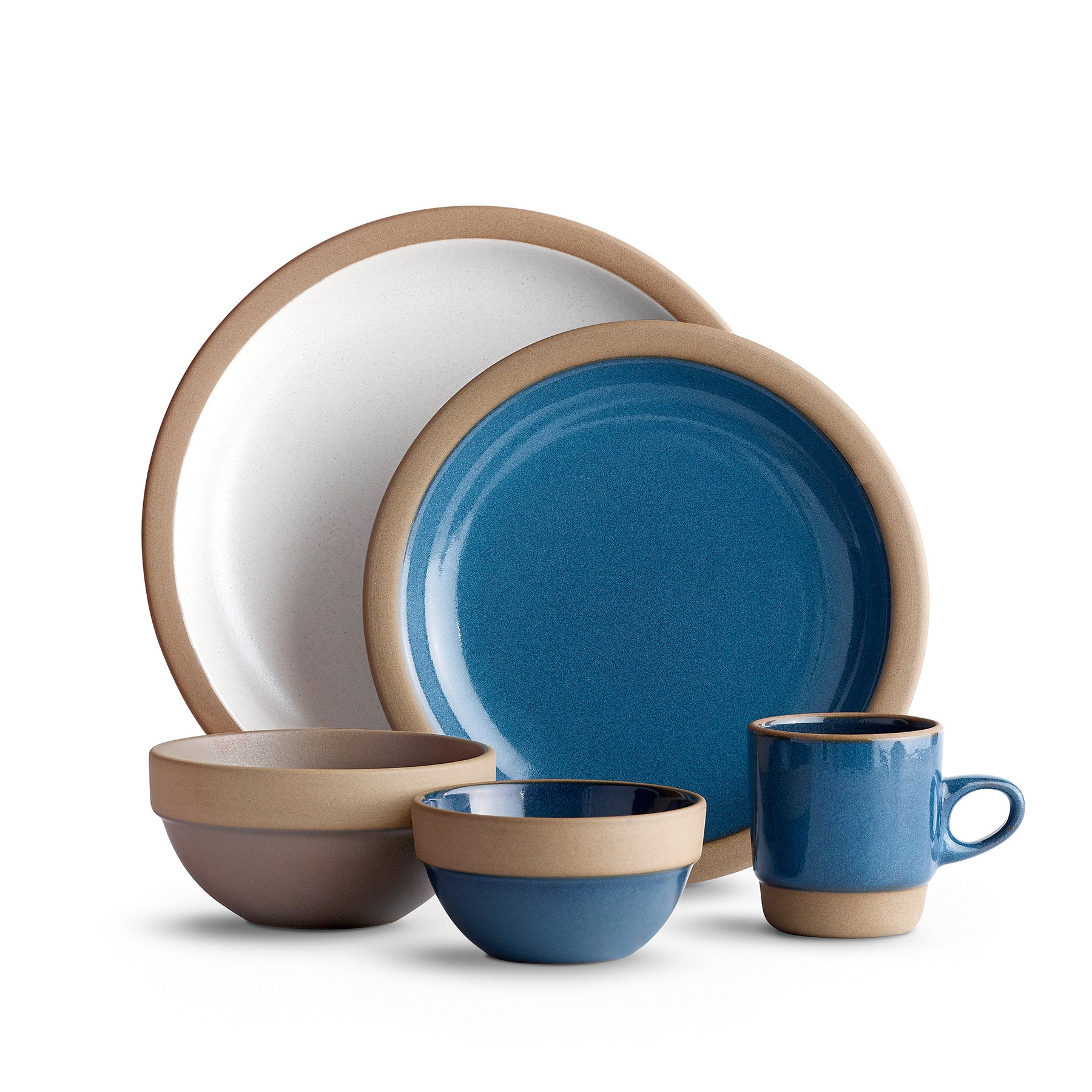 Premium Shotwell 16-Piece Dinnerware Set - Porcelain Plates, Bowls & Mugs for 4 - Elegant White Tableware for Daily Meals, Dinner Parties & Restaurant Use