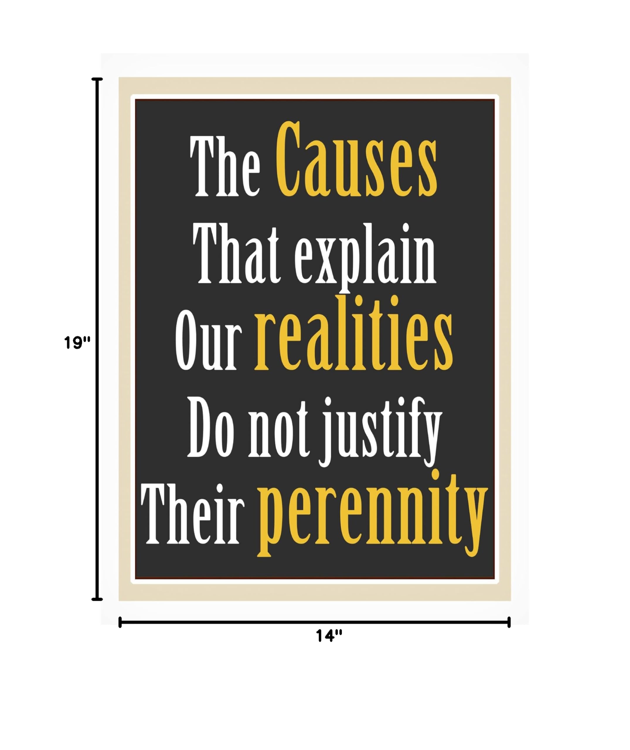 Trademark Fine Art 'Realities Word Art' Canvas Wall Decor by Richard Homawoo - Modern Inspirational Quote Painting for Living Room, Bedroom & Office Decor