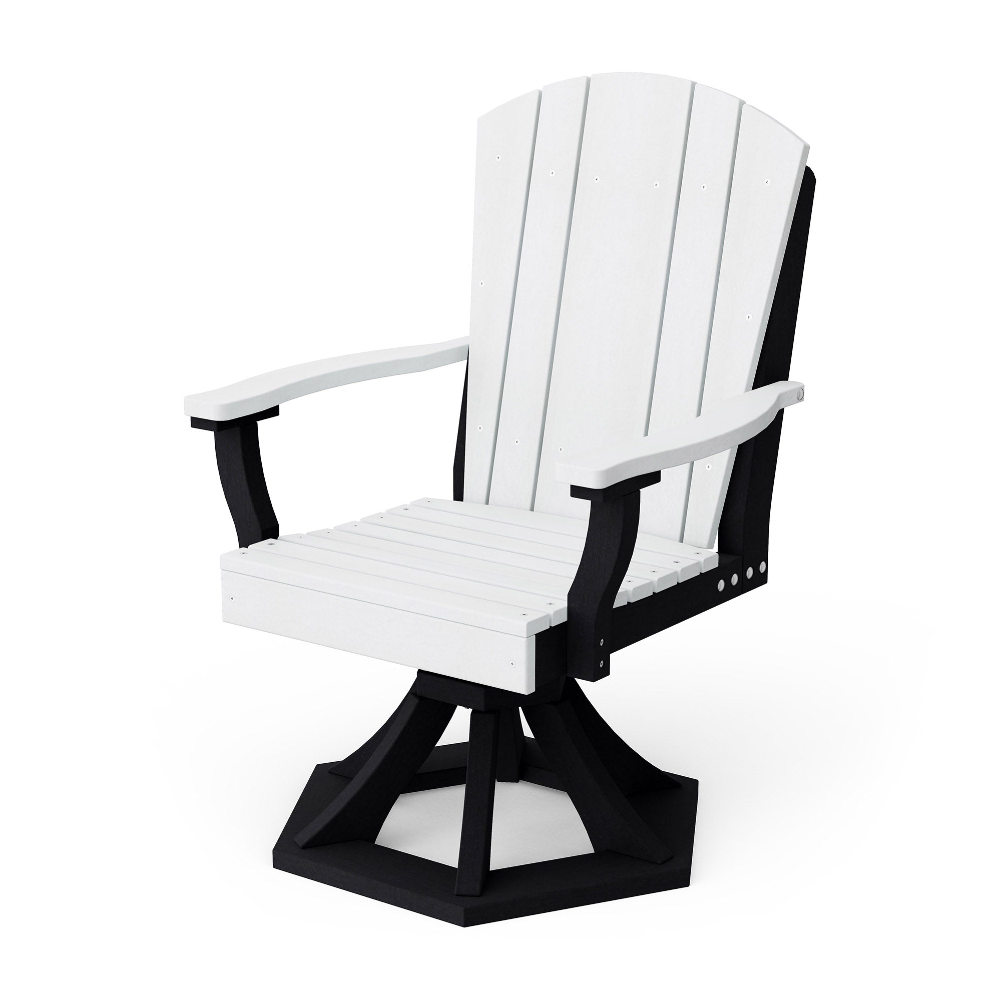 Heritage Swivel Dining Arm Chair - Solid Wood Upholstered Side Chair for Kitchen, Dining Room & Office - Comfortable & Stylish Seating Solution