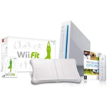 Nintendo Wii Console with Wii Sports & Wii Fit Bundle - UK PAL Version (Limited Stock) | Perfect for Family Fun, Fitness & Gaming at Home