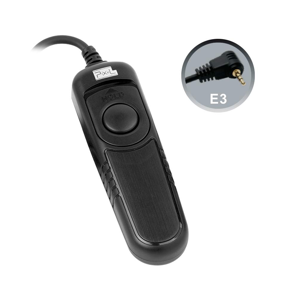 Pixel Wired Remote Shutter Release Control Compatible with Canon RS-60E3, Pentax CS-205, Contax LA - Fits Canon EOS 60D, 300D, 350D, 400D, 450D, 500D, 550D, 600D, 1000D, 1100D, Rebel XTi, 2000D - Perfect for Photography, Time-Lapse, Group Shots & Long Exposure