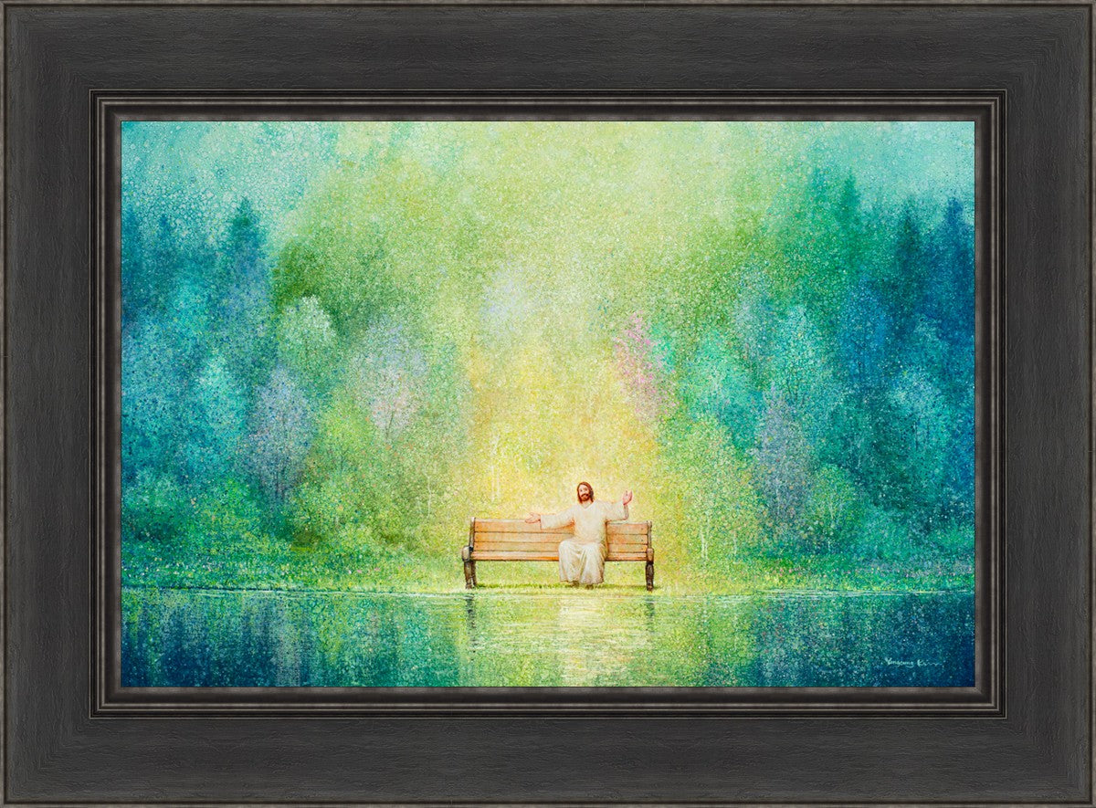 Come Unto Me and I Will Give You Rest - Inspirational Christian Wall Art for Home Decor & Church - Perfect for Bedroom, Living Room & Office