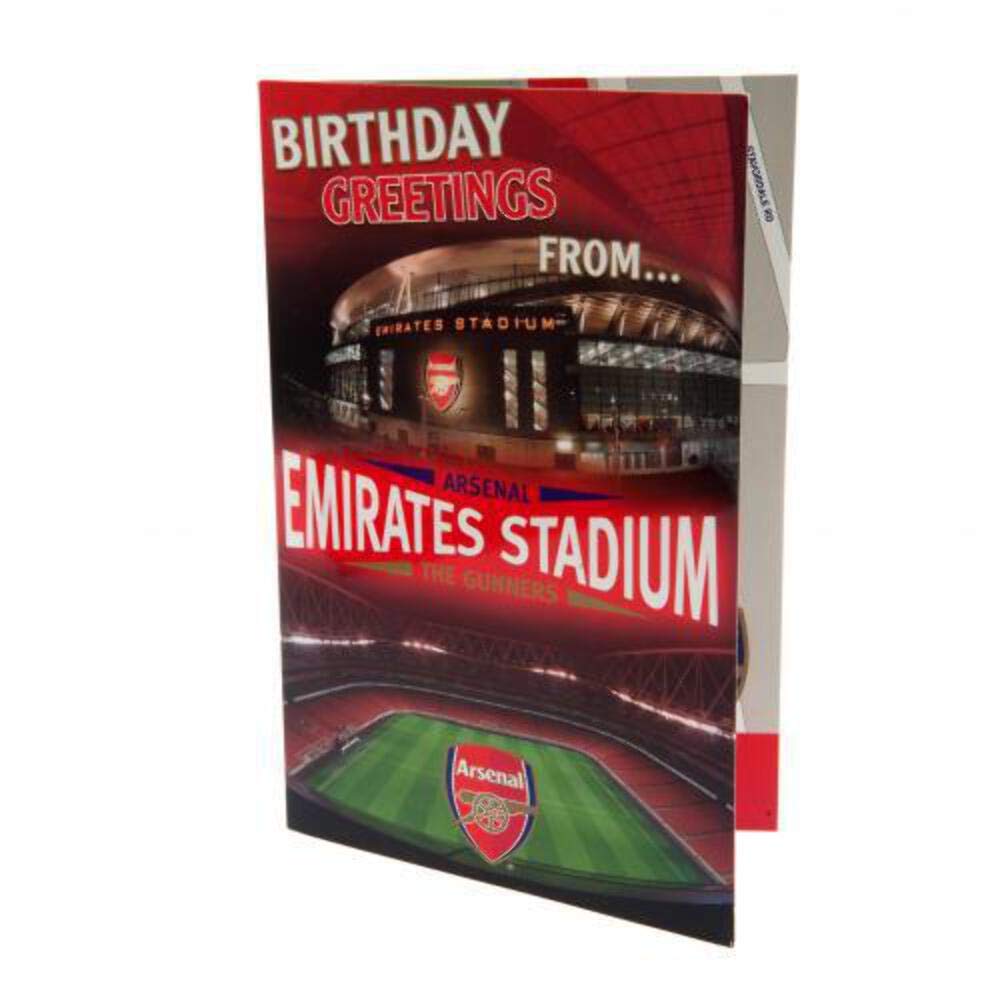 Official Arsenal F.C. 3D Pop Up Birthday Card - Emirates Stadium Design for Football Fans | Perfect for Birthdays, Anniversaries & Special Occasions