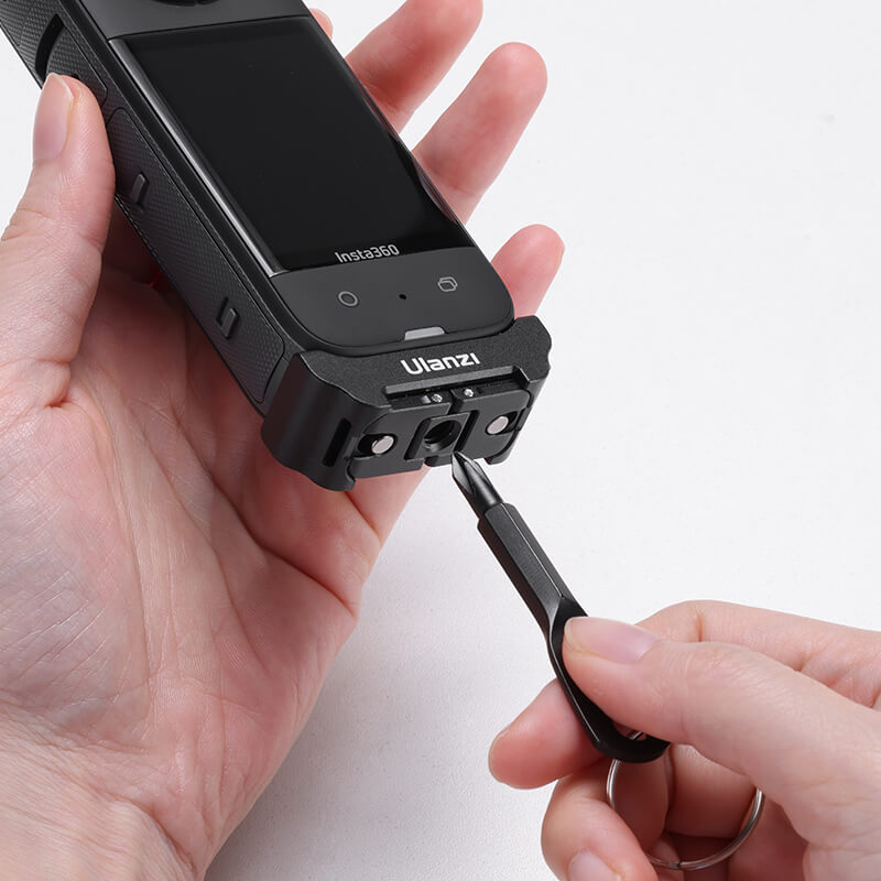 Ulanzi 3-in-1 Quick Release Adapter Compatible with Insta360 X4/X3/X2 (Model C041GBB1) - Perfect for Vlogging, Travel & Action Camera Mounting