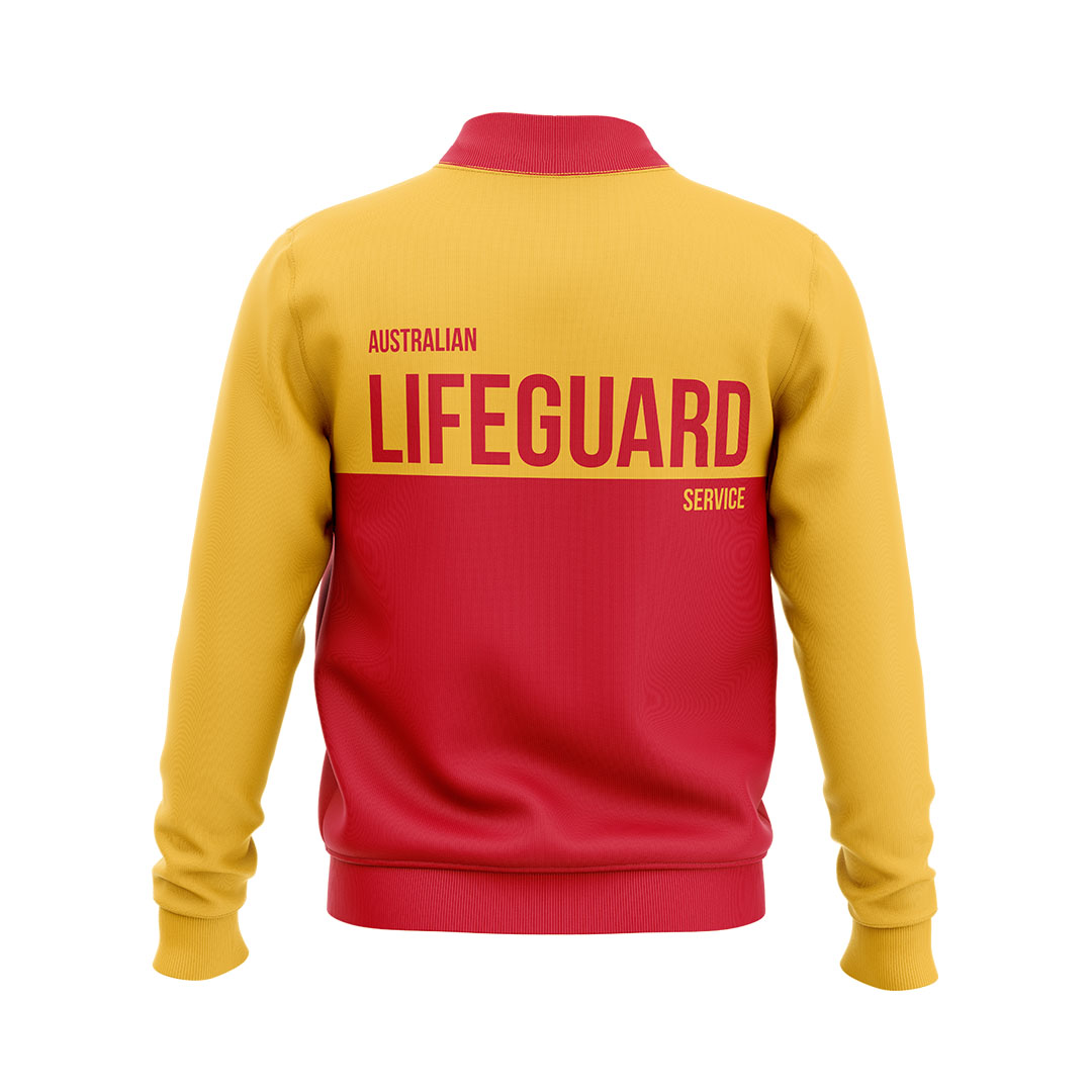 Beach Lifeguard Quarter Zip Jumper - Breathable UV Protection Swimwear for Surfing, Swimming & Water Sports - Perfect for Lifeguards, Surfers & Beach Enthusiasts