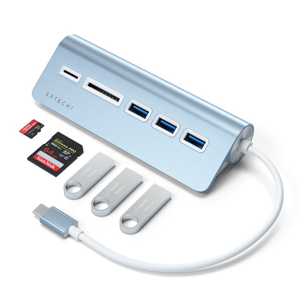 Satechi USB C Hub 4-in-1 with HDMI, USB 3.0, Ethernet & PD - Multi-Port Adapter for MacBook Pro/Air, iPad Pro, Dell XPS, Surface - Perfect for Home Office, Remote Work & Video Conferencing