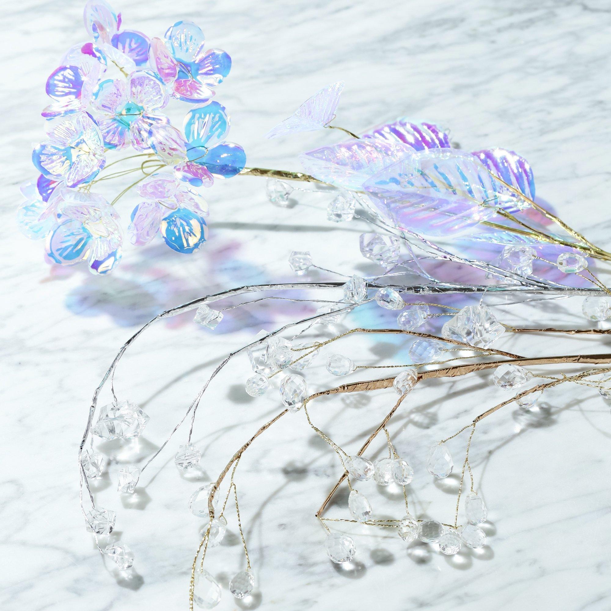 Artificial Hydrangea Aurora Acrylic Flower - Home Decor, Wedding Centerpiece, Office Desk Decoration