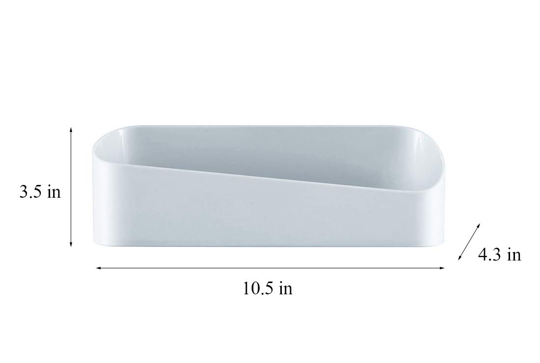 Waterproof Adhesive Shower Shelf - No Drill Wall Mounted Bathroom Organizer - Removable Kitchen Storage Rack for Bathroom, Shower & Kitchen Organization