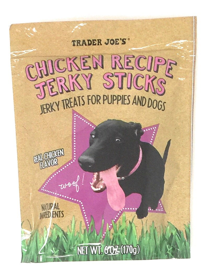 Trader Joe's Chicken Jerky Sticks - 6 Oz. Bag (1 Pack) | High Protein Dog Treats for Training, Travel & Outdoor Adventures