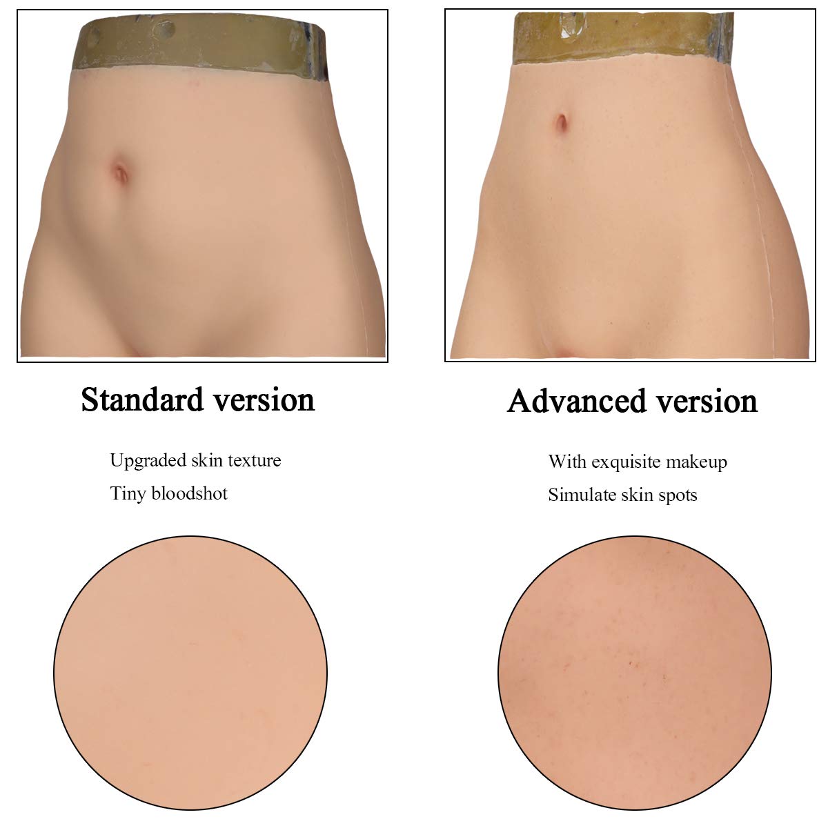 Liifun Realistic Silicone Short Pants - Butt Lifter Shaping Underwear for Crossdressers & Transgender Women | Comfortable & Discreet for Everyday Wear & Special Occasions