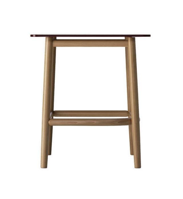 GTV Nendo Single Curve Low Table - Modern Minimalist Coffee Table for Living Room, Lounge, and Office Decor
