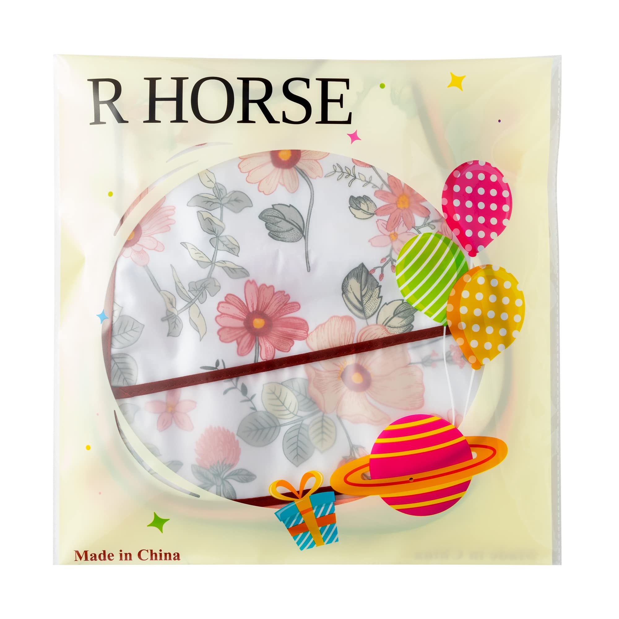 R HORSE 5Pcs Waterproof Baby Bibs Set with Crumb Catcher Pocket & Snap Button - Soft Toddler Feeding Bibs for 6-24 Months - Ideal for Mealtime, Travel & Daycare Use