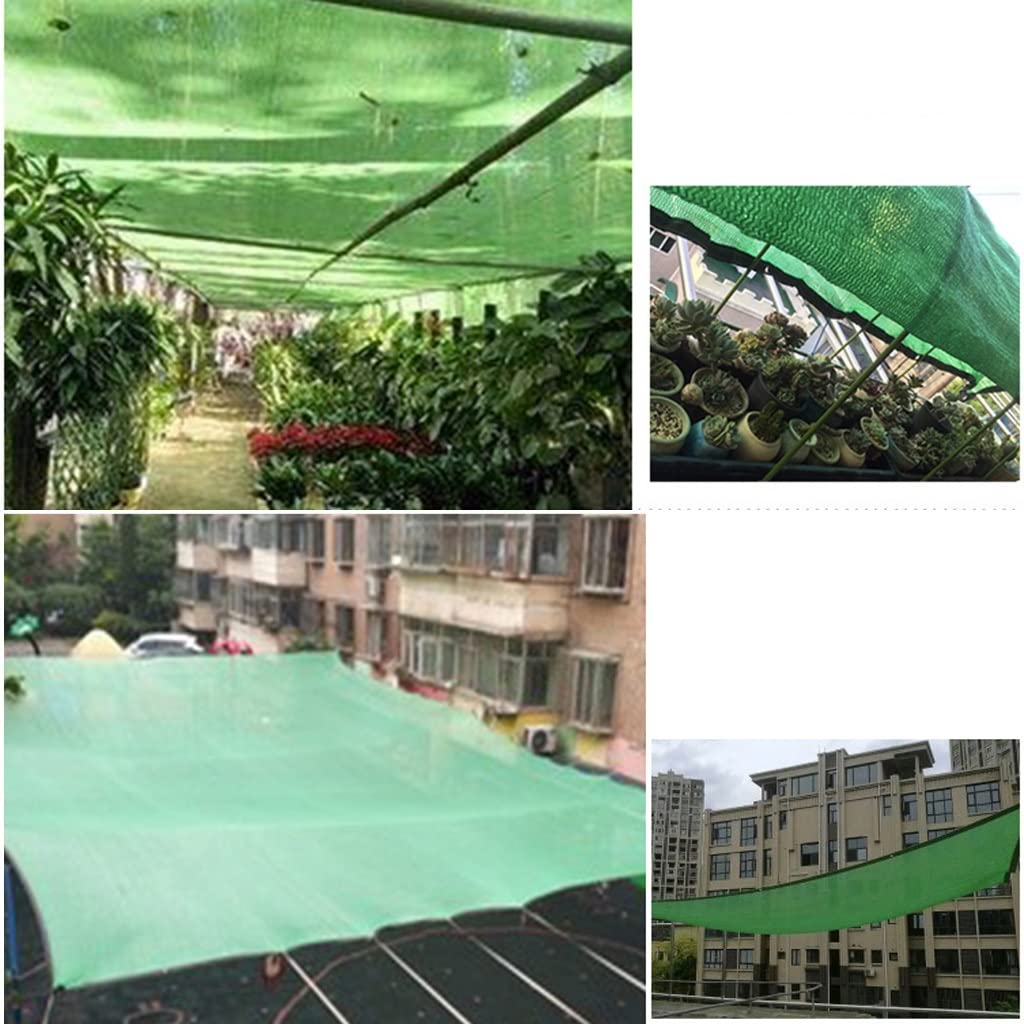 Premium Green Shade Cloth with Rustproof Grommets - 5m x 6m UV Blocking Mesh for Sun Protection | Ideal for Greenhouse, Garden Plants, Patio, Lawn & Outdoor Shade Solutions