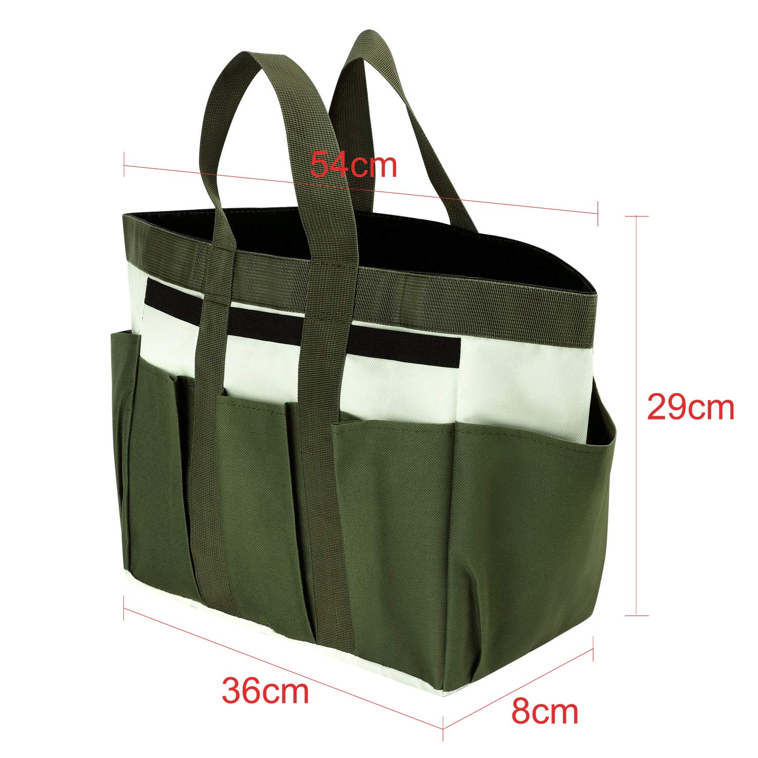 Oxford Garden Tool Bag Organizer - Multi-Pocket Portable Tote for Gardening & Yard Work