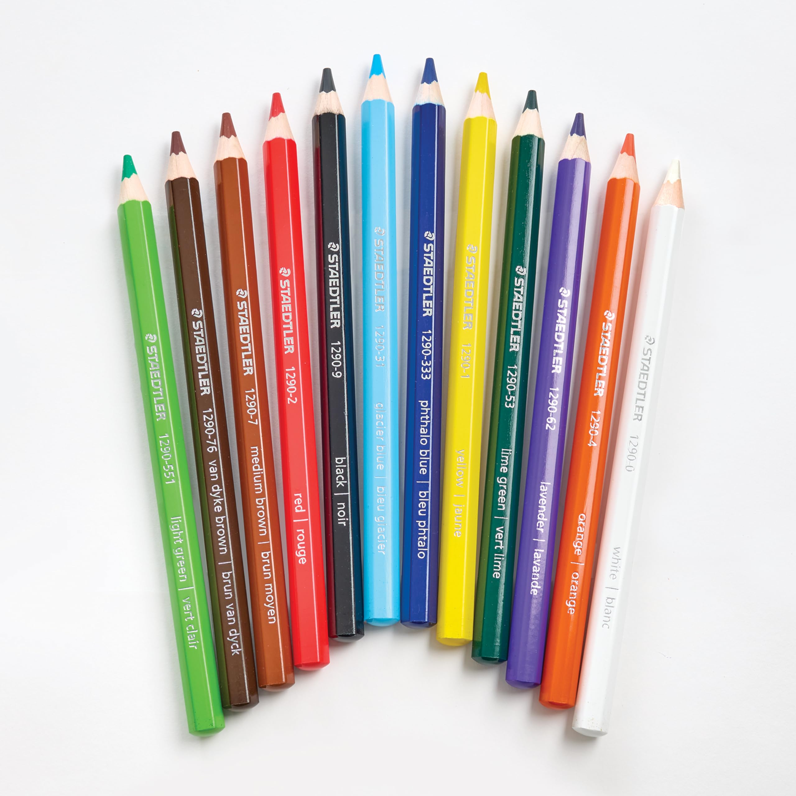 STAEDTLER Jumbo 12-Colored Pencils in Metal Tin - 5.3mm for Kids Art & Drawing