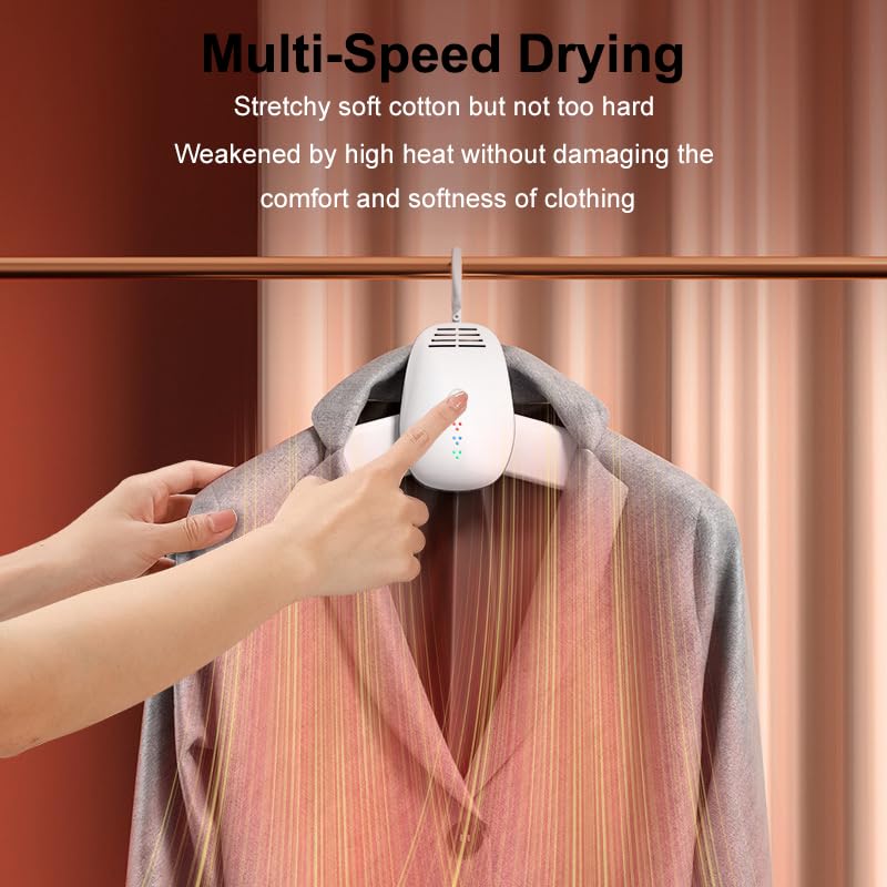 Portable Electric Clothes Dryer - Foldable Travel Clothes Drying Rack with Hot/Cold Air & Timer - Perfect for Apartments, Dorms, Camping & Travel