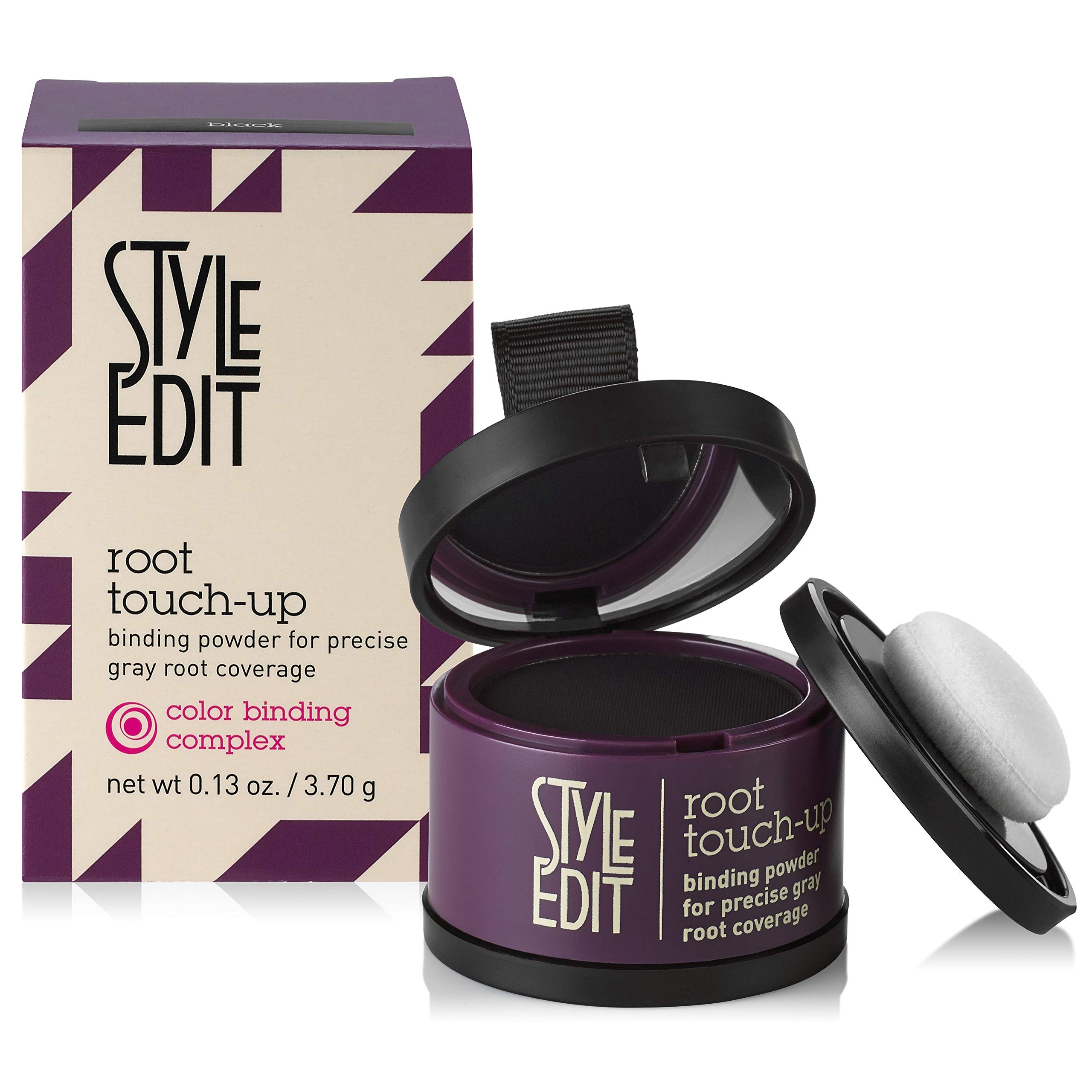 Style Edit Root Touch Up Powder, Concealer Spray & Cover Up Stick for Gray Hair & Roots – Dark Brown | Quick Fix for Roots Between Salon Visits, Travel & Everyday Use
