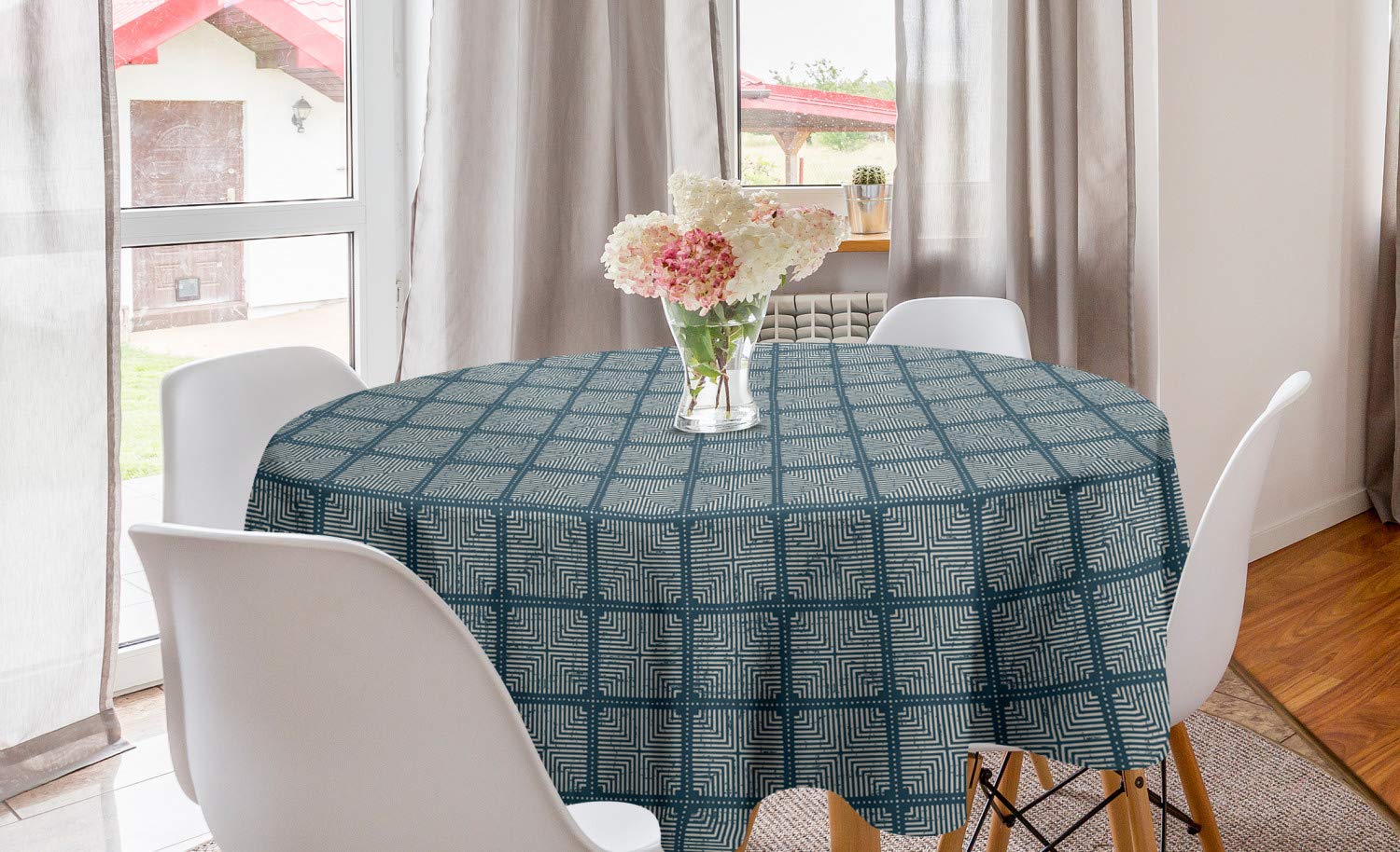 Ambesonne Abstract Round Tablecloth 60