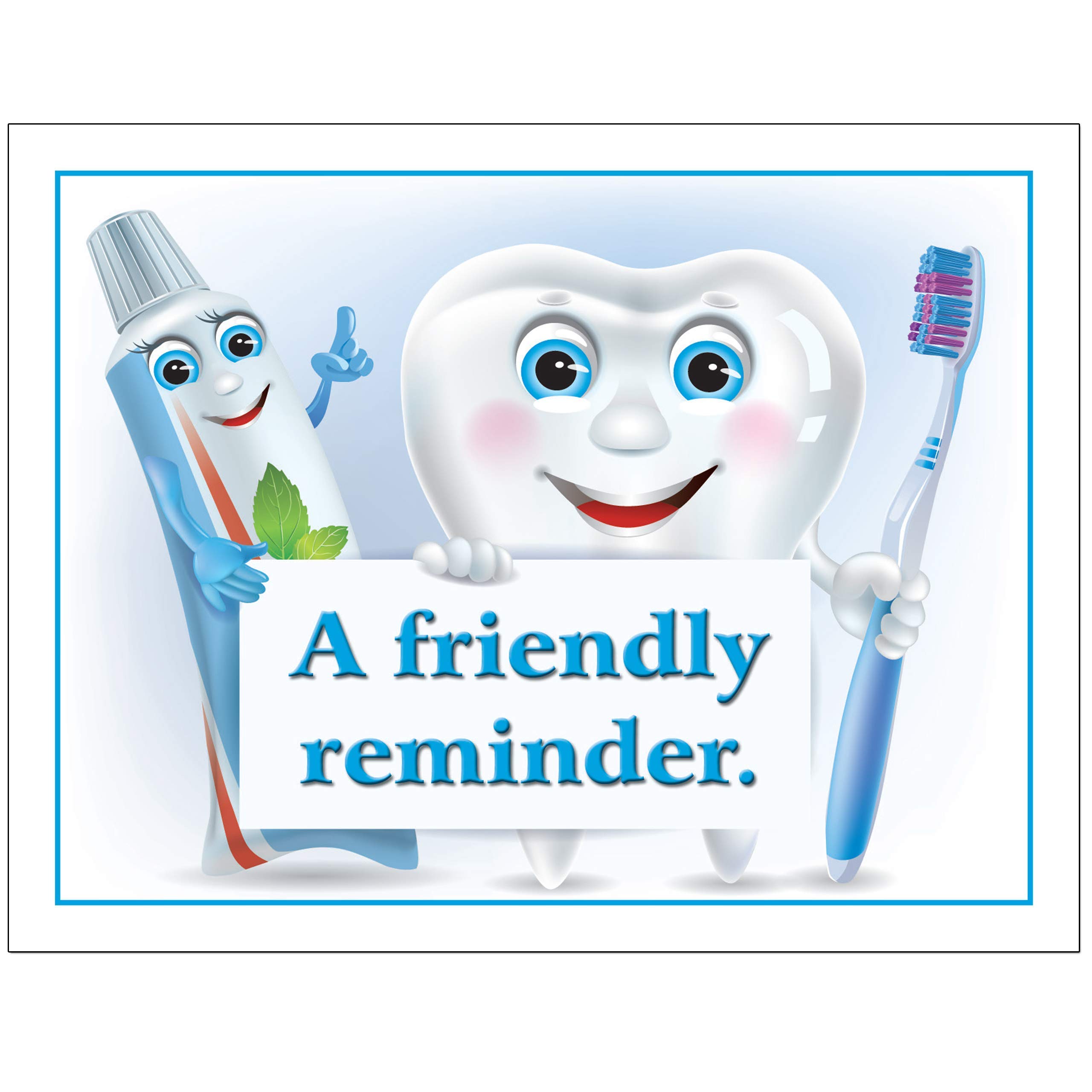 Dental Appointment Reminder Postcards - 4 Up Laser Perforated Cards (4.25