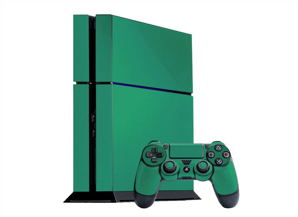 Teal Turquoise Vinyl Decal Skin Kit for PlayStation 4 (PS4) Console - Protective Cover & Custom Design by System Skins - Perfect for Gaming Setups & Personalization