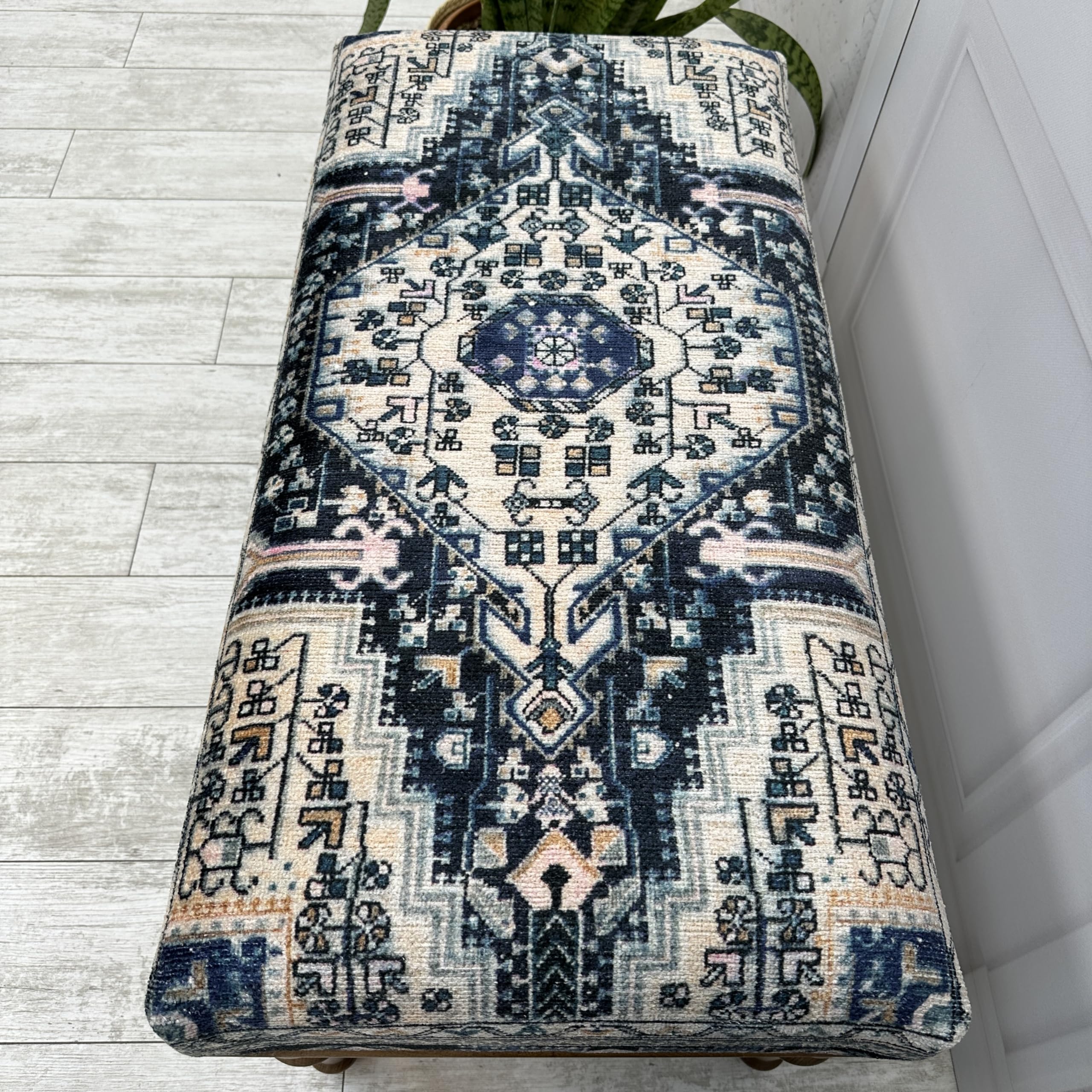 Boho Large Storage Ottoman Bench - 18x18x43