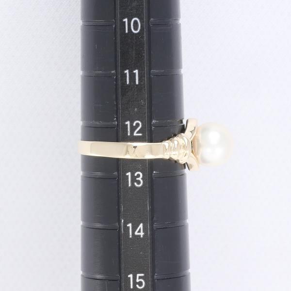 14K Yellow Gold Pearl Ring for Women - 12.5mm Freshwater Pearl Engagement Ring, Wedding Band, Anniversary Gift (Perfect for Bridal Jewelry & Special Occasions)