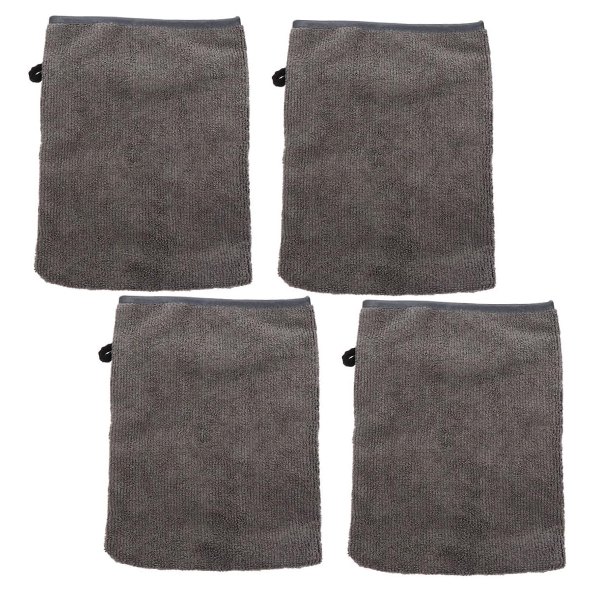 Healeved 4-Piece Fiber Makeup Remover Gloves - Soft Facial Cleansing Mittens for Gentle Exfoliation & Makeup Removal | Perfect for Travel, Daily Skincare & Spa Days