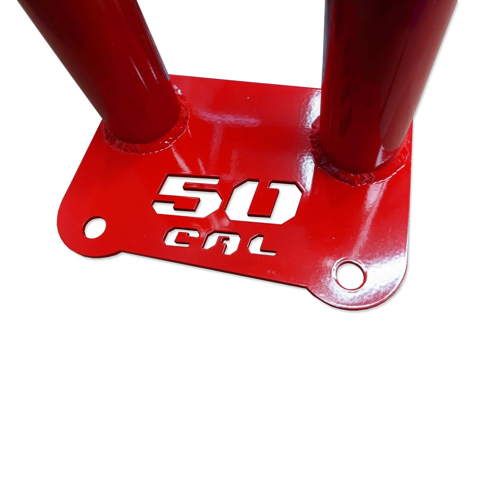 50 Caliber Racing Red Front Bumper for Polaris RZR Pro XP & XP4 (2020+) - Compatible with 2 & 4 Seater Models, Light Bar Tabs Included - Perfect for Off-Roading, Trail Riding & UTV Adventures