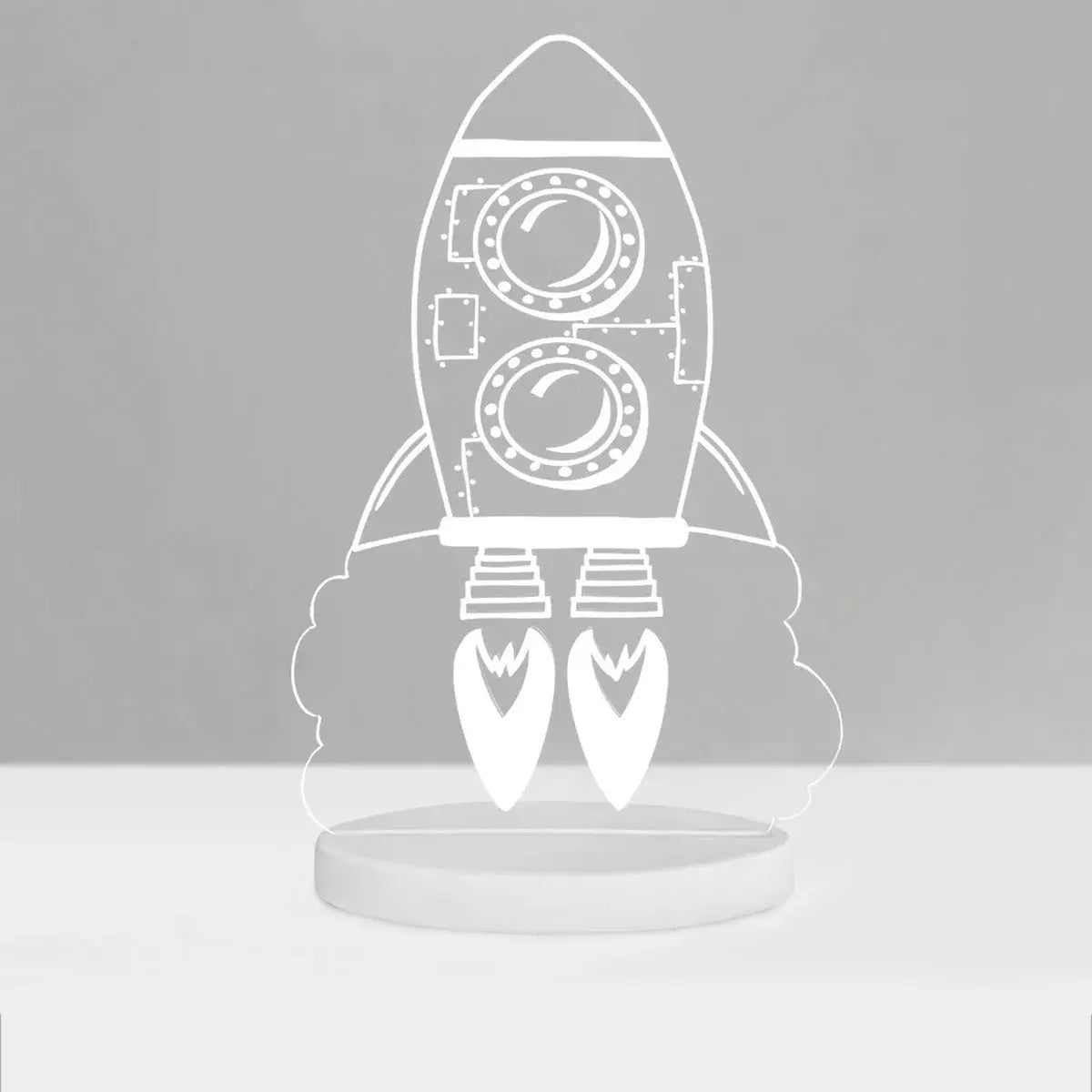 Duski Rocket Night Light for Kids - LED Space-Themed Night Light for Bedroom, Nursery, and Kids Room - Perfect for Bedtime, Sleep Aid, and Decor