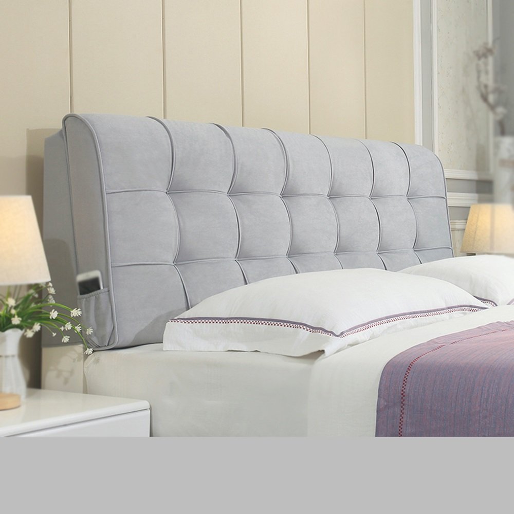 Comfortable Cushion Fabric Bed Pad & Double Bed Head Pillow - Washable Backrest for Sofa, Chair, and Bed - Perfect for Reading, Relaxing, and Lounging at Home