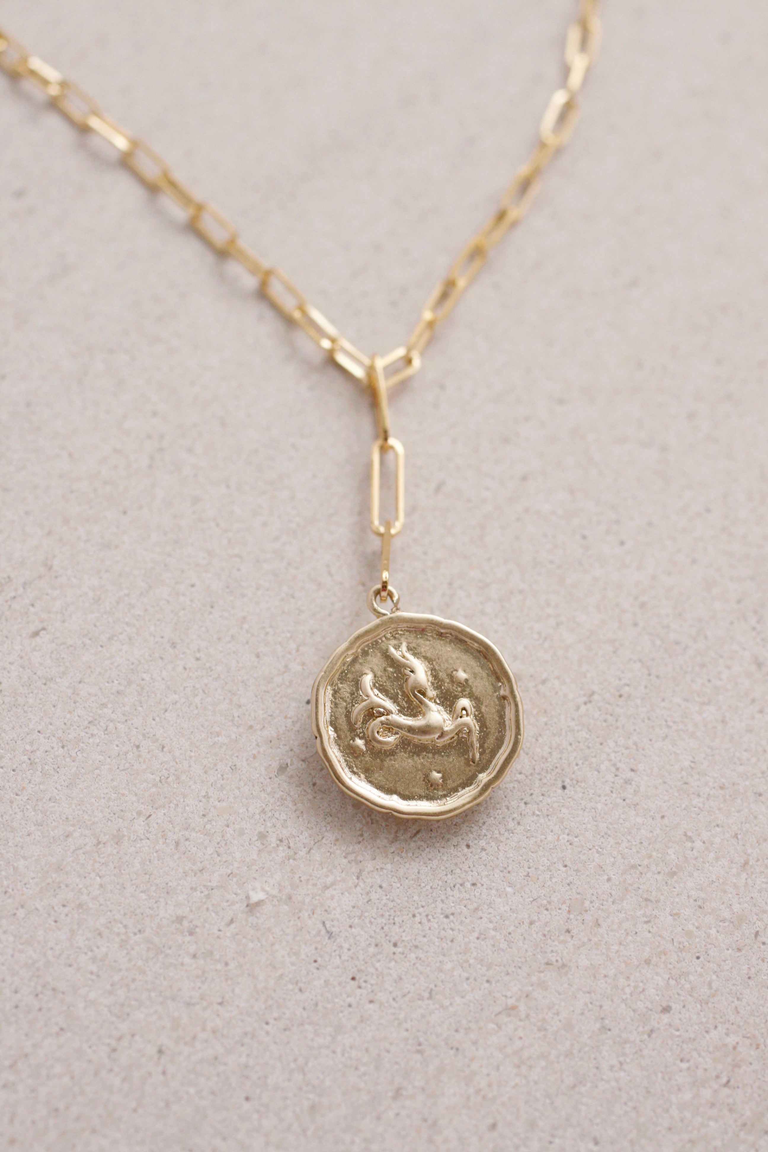 Stylish Paperclip Chain Zodiac Necklace - Personalized Zodiac Sign Jewelry for Women - Perfect for Daily Wear, Gifts & Special Occasions