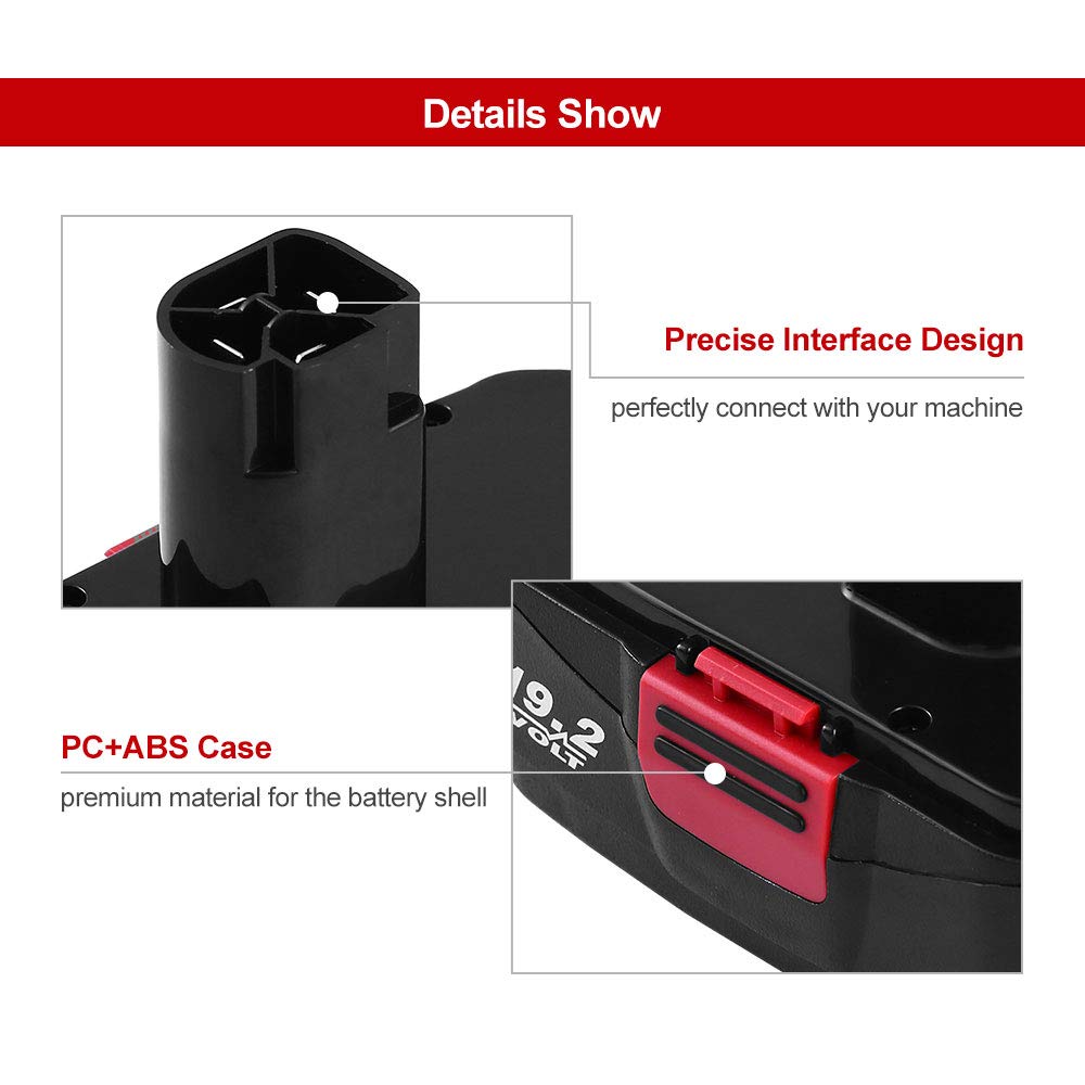 2-Pack Craftsman 19.2V C3 Replacement Battery - Compatible with DieHard 1323903, 130279005, 11375, 11045, 315.115410, 315.11485 - 2.0Ah Lithium-Ion Power for Cordless Drills & DIY Tools - Perfect for Home Improvement Projects & Professional Workshop Use