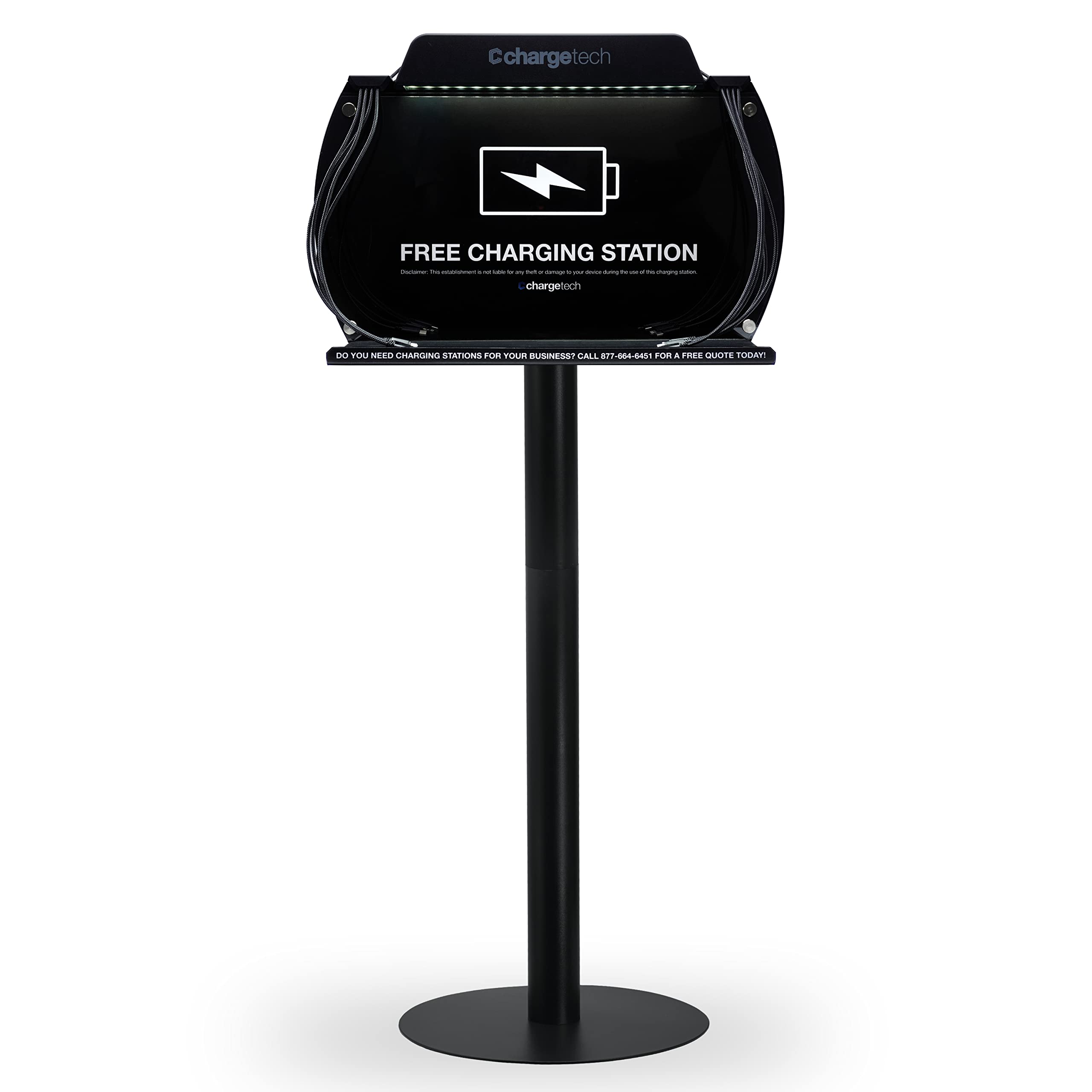 Chargetech S9 8-Device Charging Station for iPhone, iPad, Android - Home & Office Use
