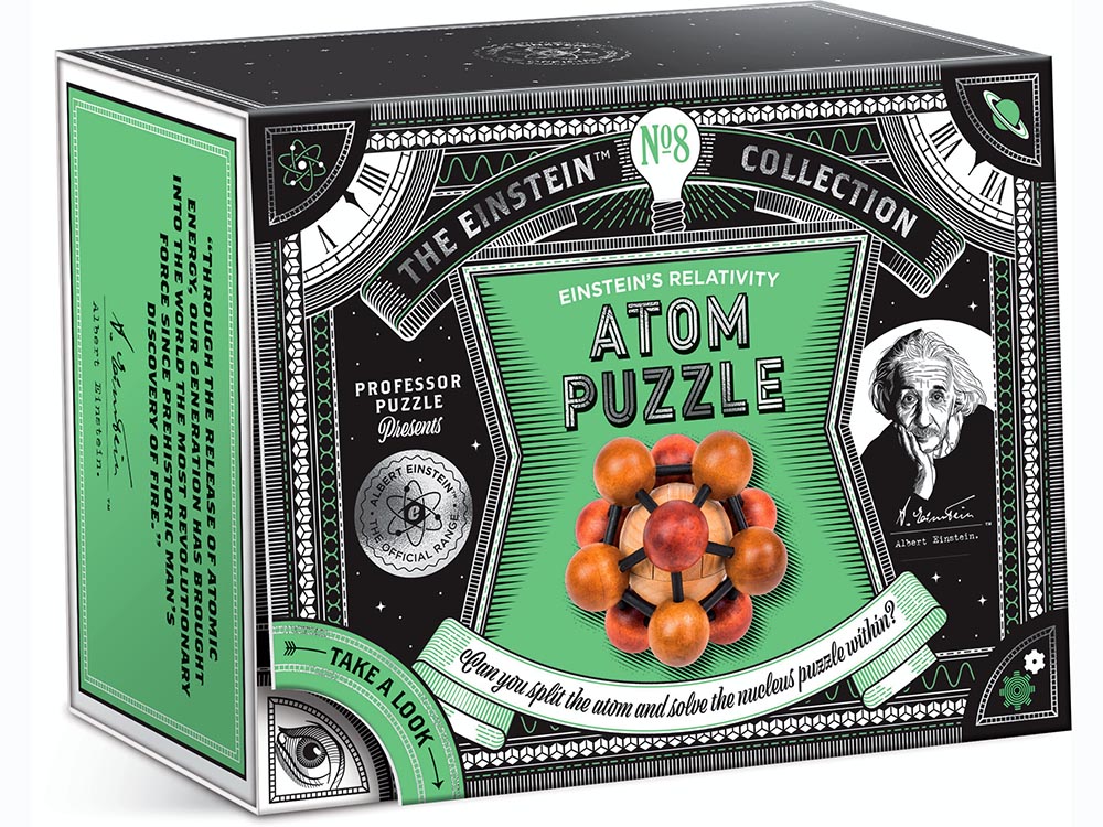 Einstein's Atom Puzzle - Challenging Brain Teaser for Adults & Kids - Perfect for Family Game Night & STEM Learning
