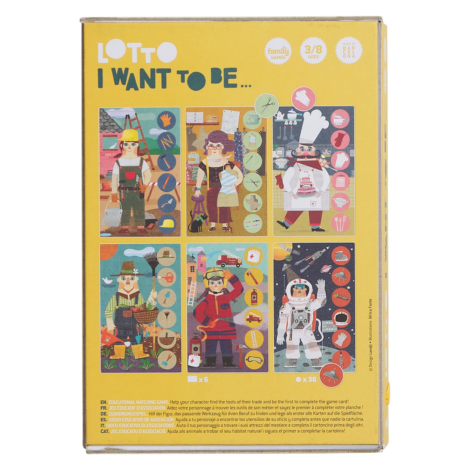 I Want To Be Lotto Matching Game - Fun Family Board Game for Kids & Adults - Perfect for Parties, Game Nights & Classroom Activities