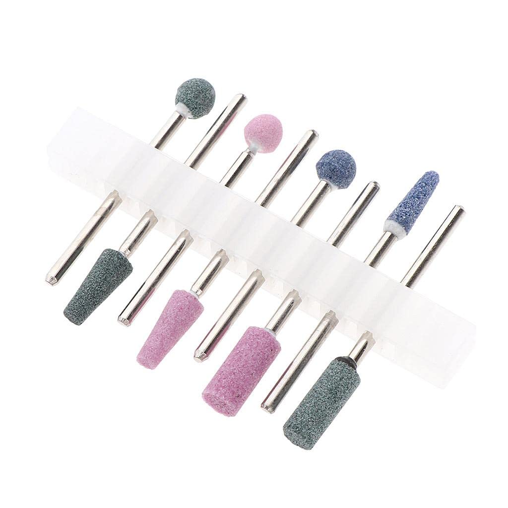 8pcs Nail Drill Bits Set for Electric Manicure - Professional Nail File & Polishing Head Kit for Salon & Home Use - Perfect for Acrylic, Gel & Natural Nails