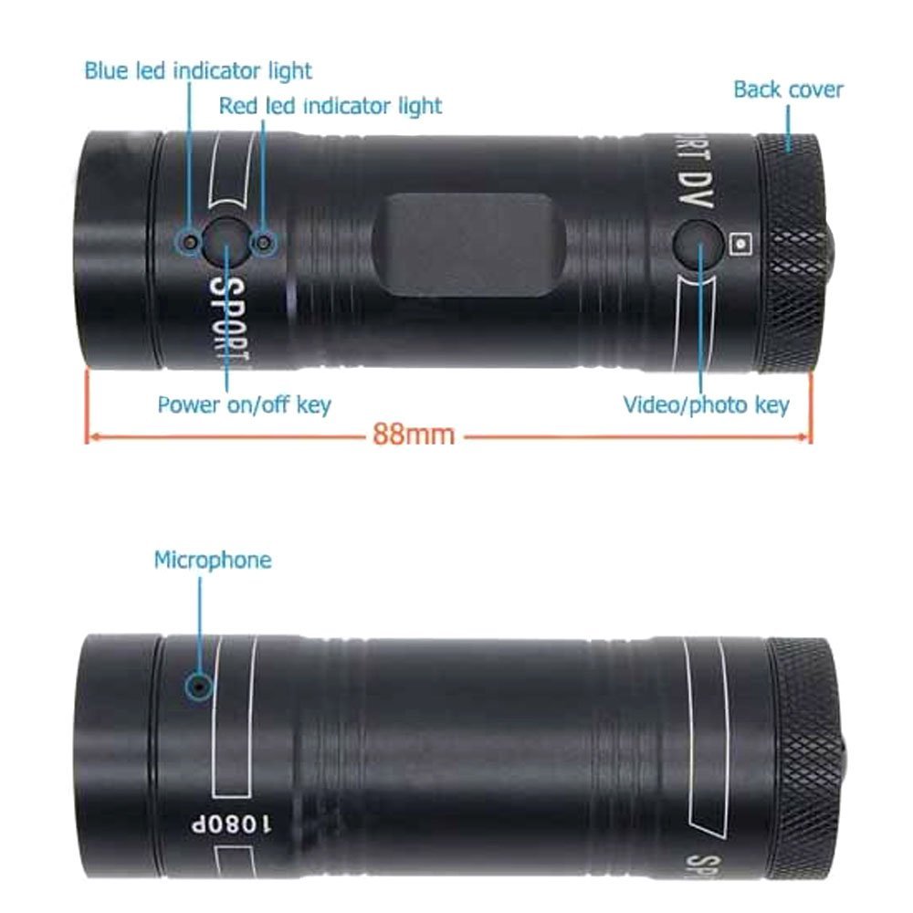F9 Mini Action Camera - 1080P HD Helmet Cam for Motorcycle, Bike, Sports & Car DVR | Waterproof, Wide Angle, Loop Recording for Adventure & Vlogging