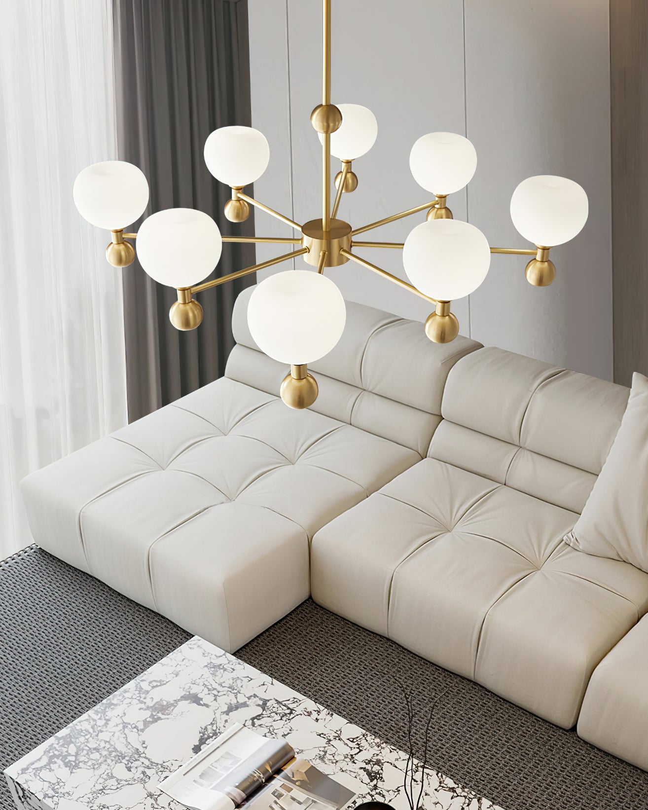 Avila Chandelier - Elegant Crystal Ceiling Light Fixture for Dining Room & Living Room Decor | Perfect for Home, Wedding, and Luxury Interior Lighting