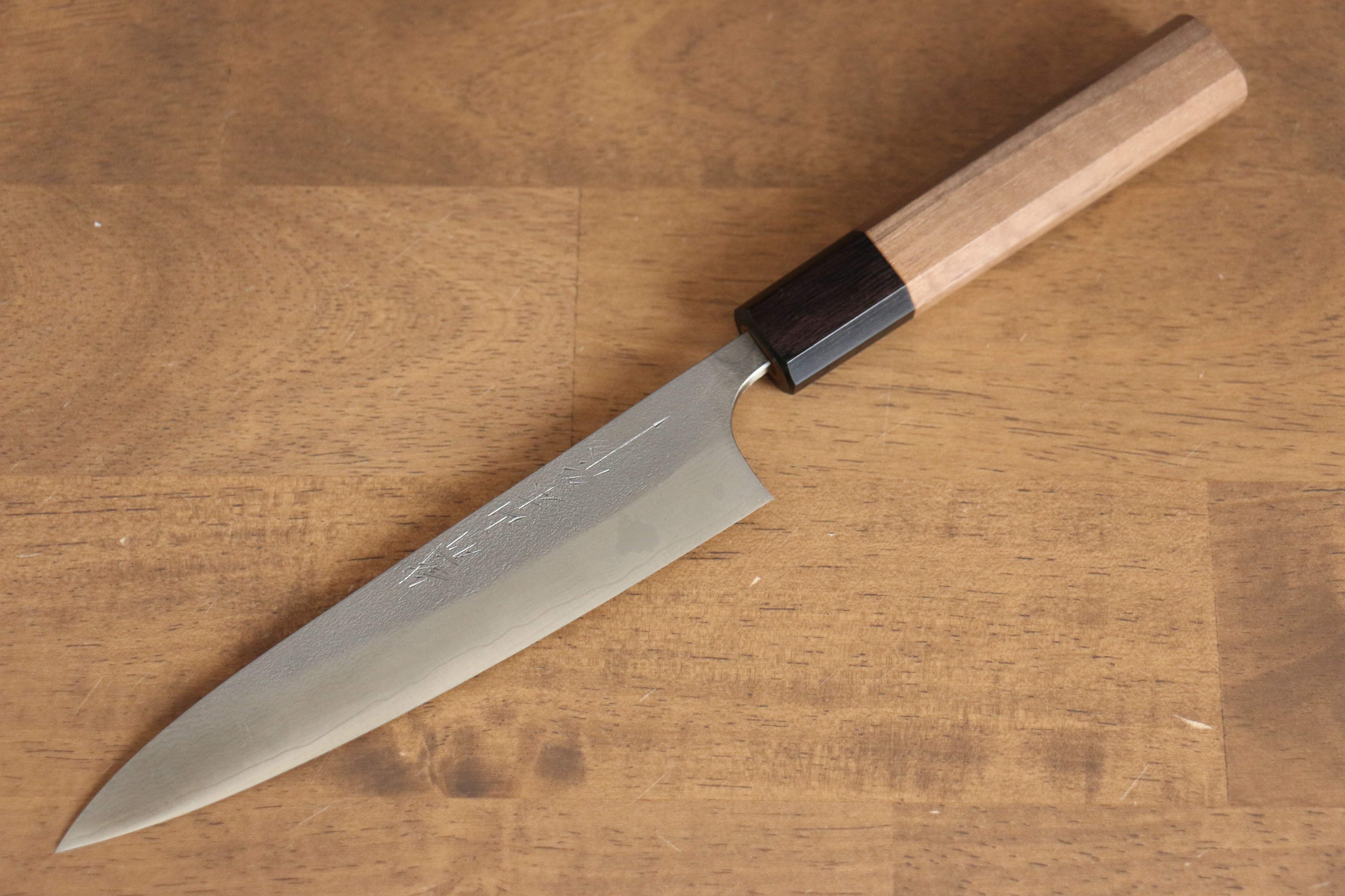 VG10 Damascus Steel Nashiji Petty Knife 150mm - Japanese Utility Knife with Walnut Handle for Slicing, Peeling & Precision Cutting - Perfect for Home Chefs & Professional Kitchens