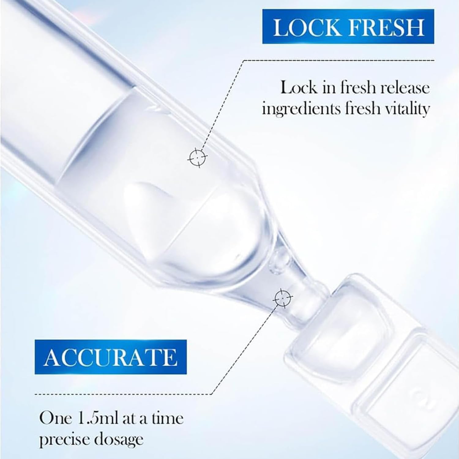**3% Hyaluronic Acid Serum Tubes - Ultra Hydrating Facial Serum for Dry Skin, 30pcs/Box - Deep Moisturizing & Plumping for Day & Night Skincare Routine**