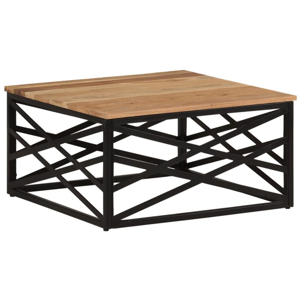 Solid Acacia Wood Square Coffee Table - 26.8