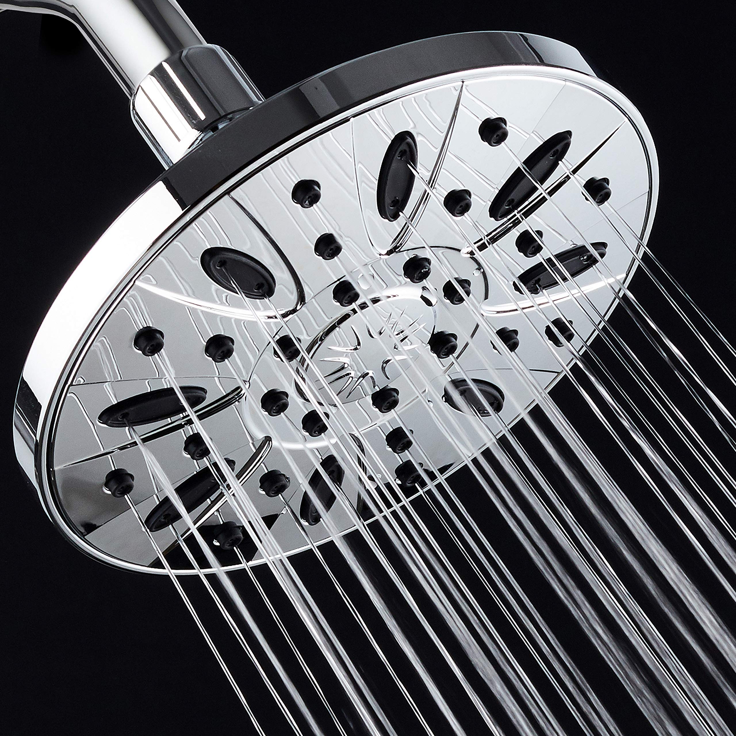 Premium AquaDance Chrome High Pressure 6 Inch Luxury Spa Rain Shower Head - Angle Adjustable, Anti-Clog Nozzles, Premium Finish - American Brand for Relaxing Shower Experience - Perfect for Master Bathroom & Spa-Like Retreats