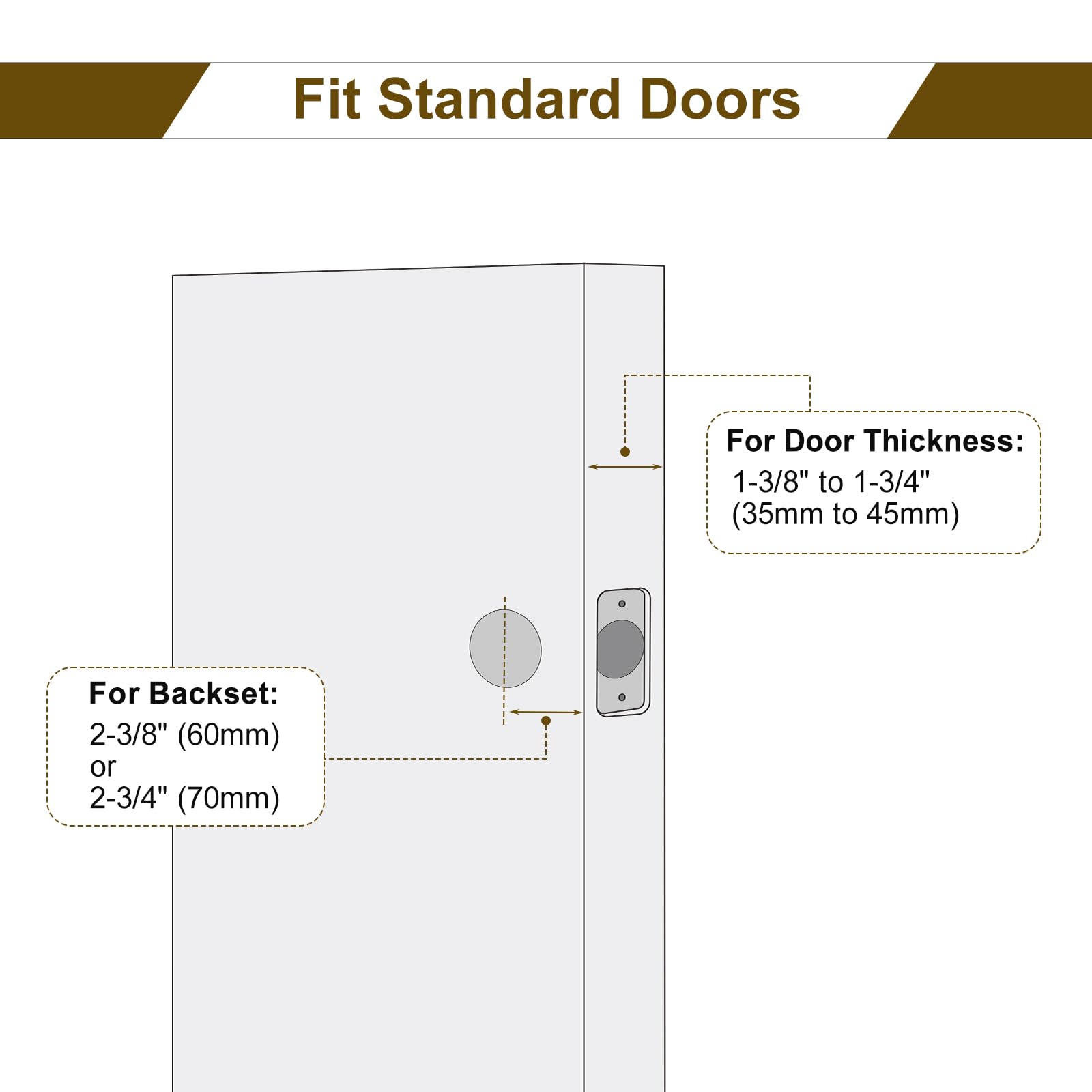 Satin Nickel Door Lever with Lock - Wave Style for Entry & Interior Doors - Secure Keyed Entry