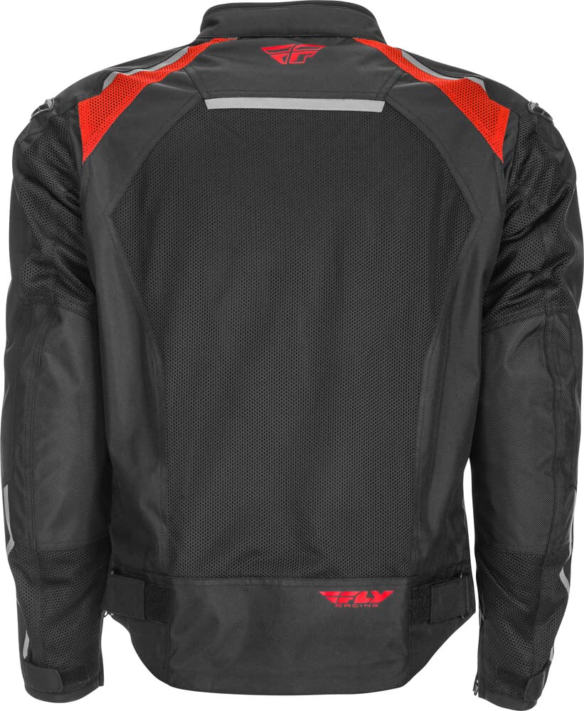 Fly Racing Coolpro Mesh Jacket - Breathable Motorcycle Riding Gear for Men & Women (Black/Red, Small) - Perfect for Summer Commuting, Street Biking & Outdoor Adventures