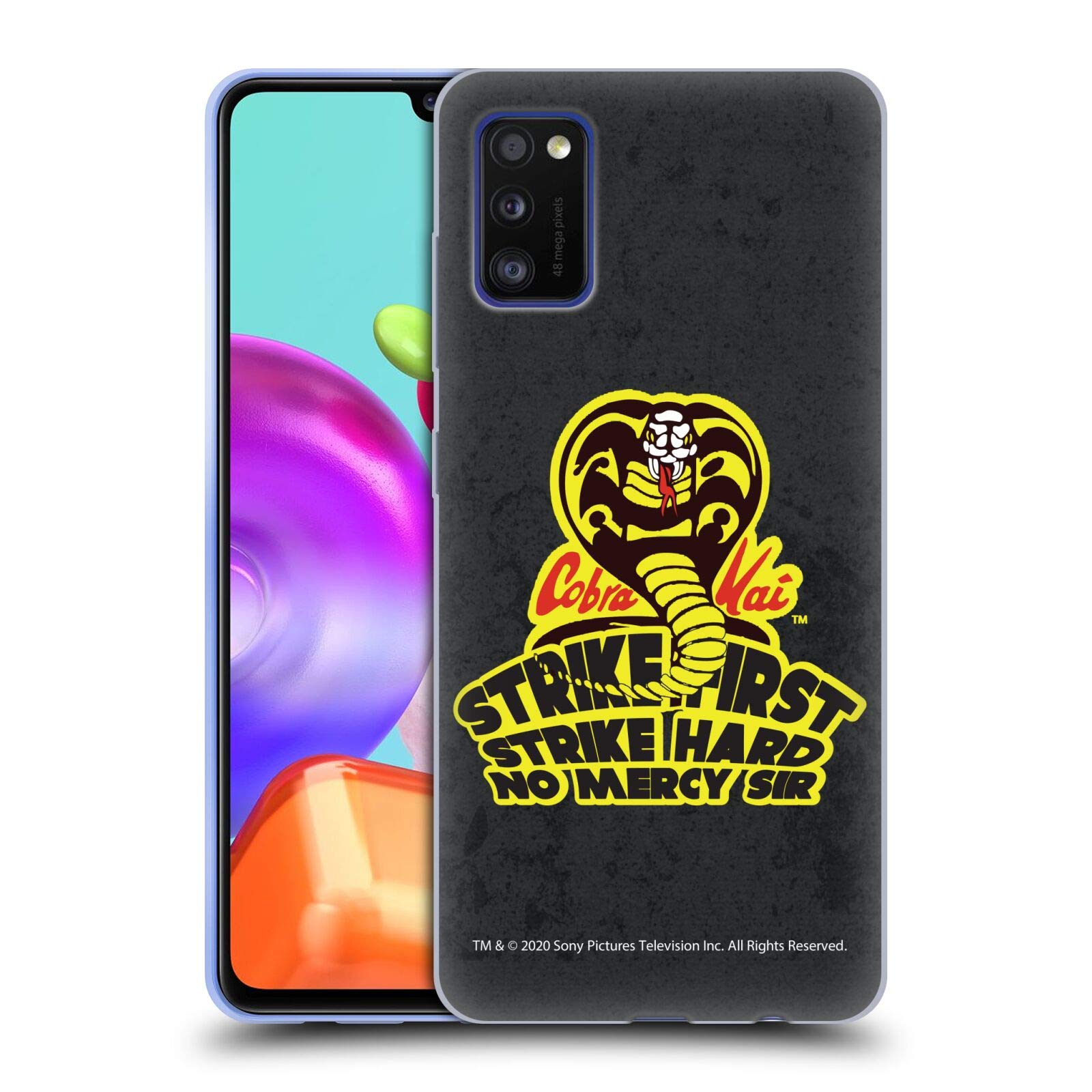 Head Case Designs Cobra Kai Strike Hard Gel Case for Samsung Galaxy A41 (2020) - Officially Licensed Durable Protection for Fans & Everyday Use