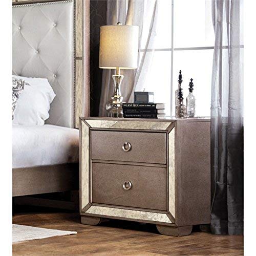 Furniture of America Hanson Modern Accent Chair - Gold Upholstered Living Room Seating for Home, Office & Lounge Decor