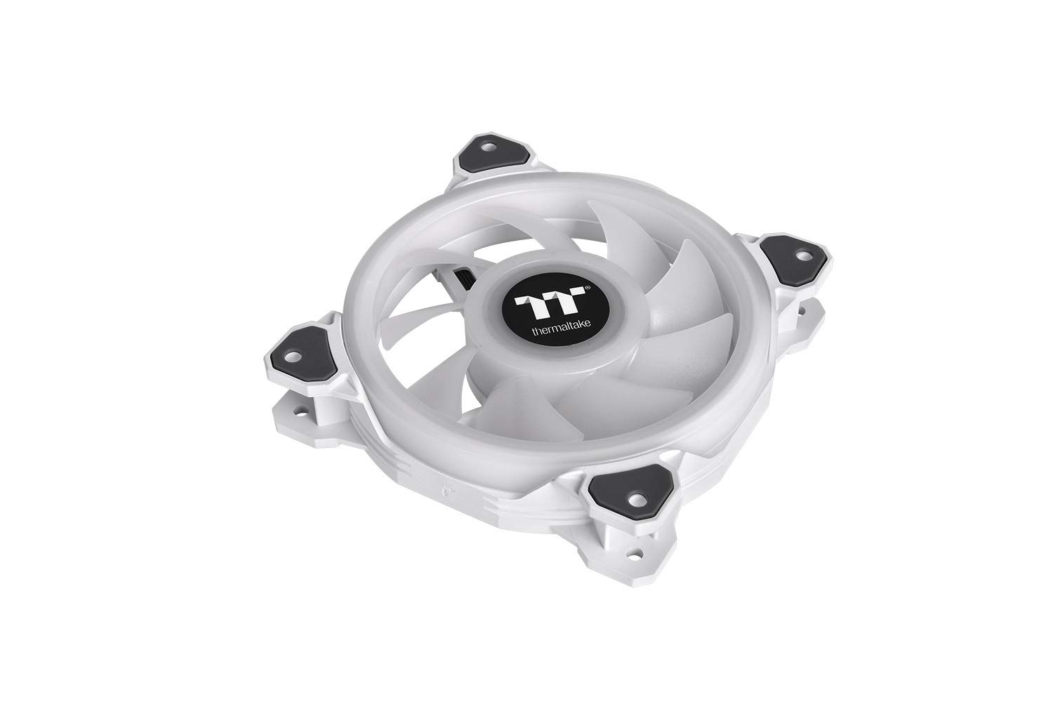 Thermaltake Riing Quad 14 RGB Radiator Fan 3-Pack with PWM Controller - 54 LED Low Noise PC Case Fans, NeonMaker Supported (White) - Perfect for Gaming PC, Liquid Cooling Systems & RGB PC Builds