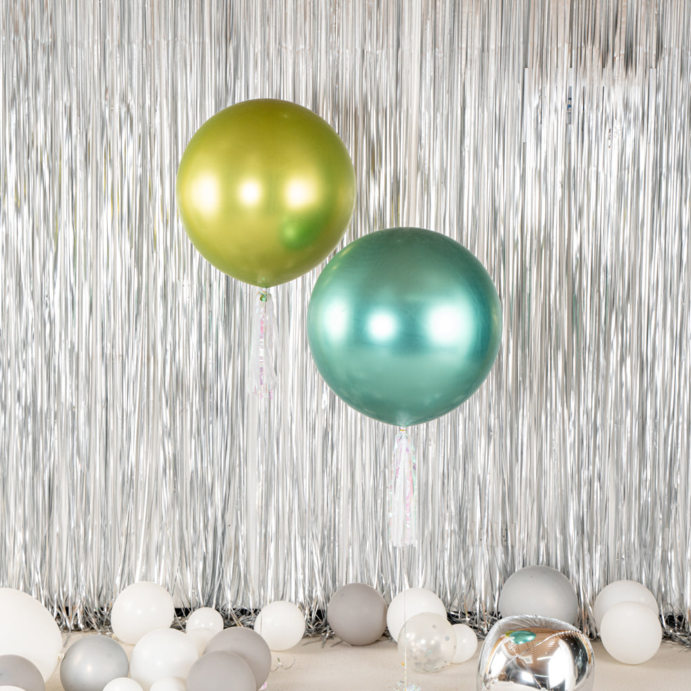 Balloonify Metallic Green Latex Balloons - 36 Inch Large Party Balloons (10 Count Box) for Birthday, Wedding & Holiday Decorations